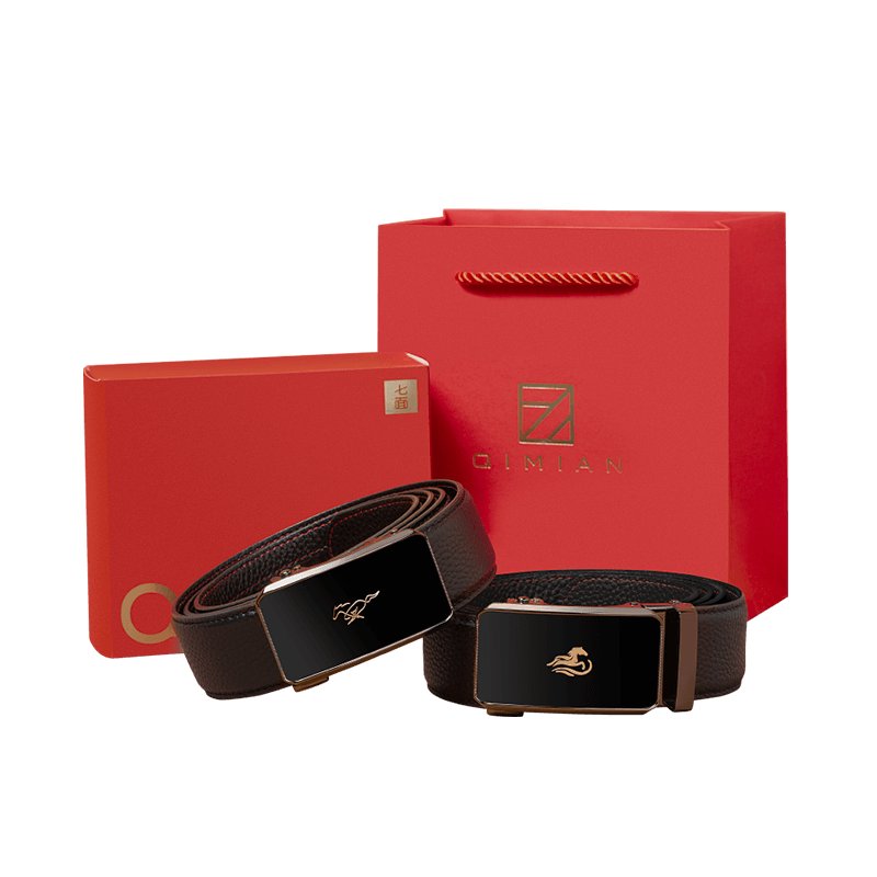 七面 新年红-祈福红线生肖本命年自动扣皮带
